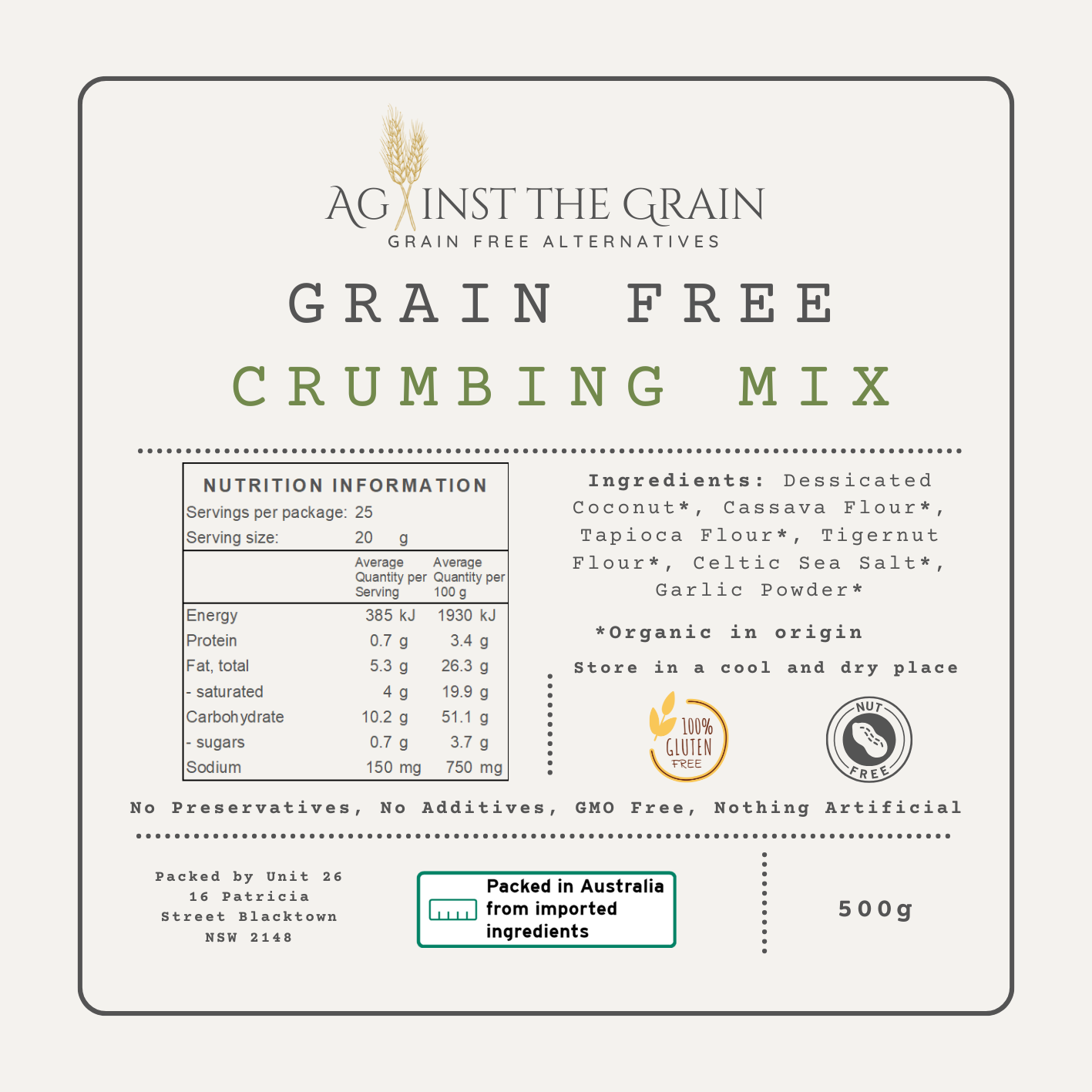 Grain Free Crumbing and Flour Mix bundle